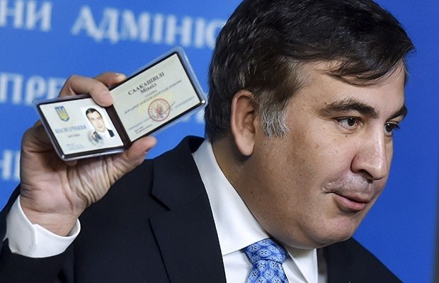 новый одесский губернатор и новоиспеченный гражданин Украины Михаил Саакашвили