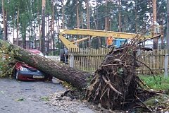 Ураган пронесся по Моздокскому району Северной Осетии