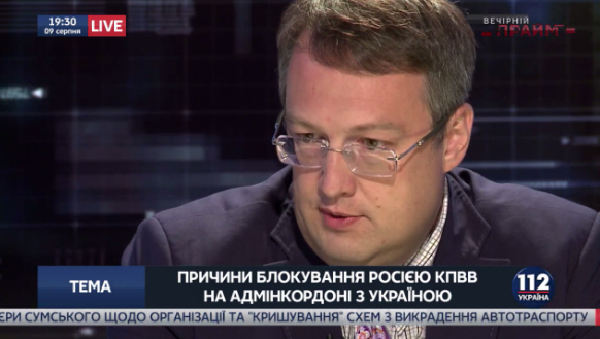Депутат Верховной рады Украины Антон Геращенко на телеканале «112 Украина»