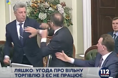 На заседании в Верховной раде Украины избили депутата Ляшко. ВИДЕО