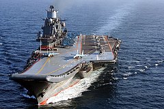 Авианосец «Адмирал Кузнецов» уже принимает участие в боевых действиях в Сирии
