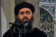 Главарь ИГ аль-Багдади не снимает жилет смертника даже когда спит