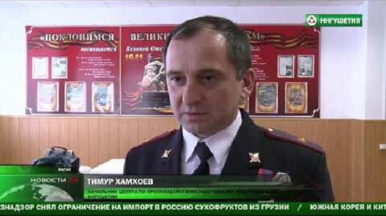 Тимур Хамхоев. Стопкадр видеосюжета на телеканале «Ингушетия»
