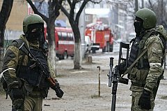 Вооруженные боевики блокированы силовиками в Хасавюрте