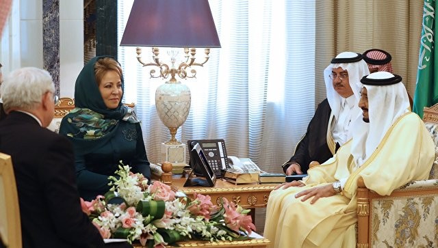 Матвиенко на встрече с королем Саудовской Аравии. Фото:  ria.ru
