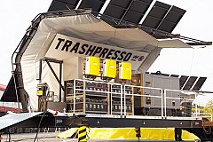 Trashpresso — первый в мире мобильный завод по переработке мусора