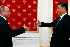 Путин встретил Си Цзиньпиня в Кремле