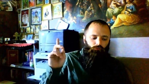 Александр Калинин, лидер организации «Христианское государство — Святая Русь». Скриншот: Youtube