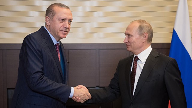 Президент РФ Владимир Путин и президент Турции Реджеп Тайип Эрдоган во время встречи 13.11.2017. Фото: ria.ru