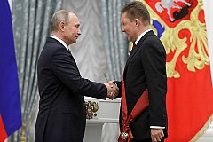 Путин наградил Миллера Орденом за заслуги перед Отечеством I степени