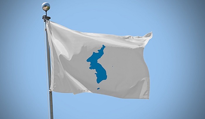 Флаг Объединения - для спортсменов КНДР и Южной Кореи. Фото:  tvc.ru