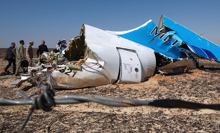 Останки Airbus А321 после крушения. Фото: AP