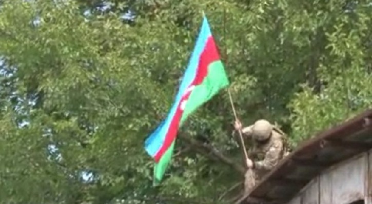 Минобороны Азербайджана показало видео занятого Гадрута